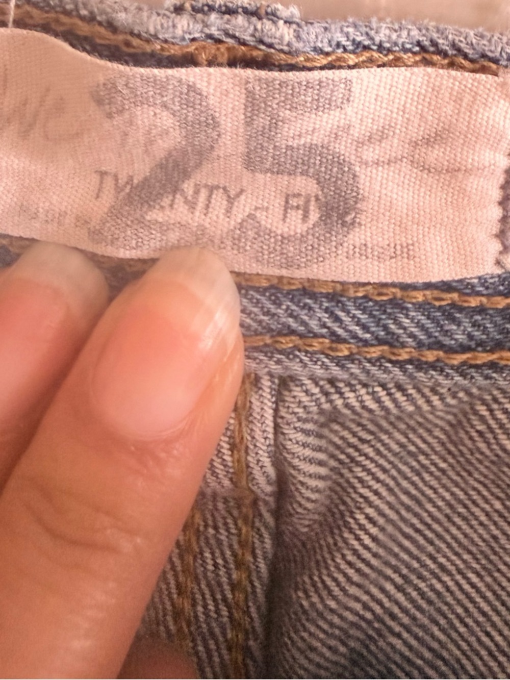 We the free Light Blue Distressed Straight-Leg Women's Jeans size 25 - Picture 11 of 14